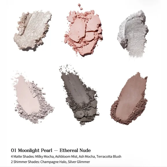 Flower Knows Shell's Jewel Eyeshadow Palette Moonlight Pearl